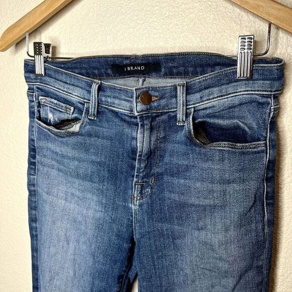 J Brand Brya Breathless Destructed Distressed Ripped Bootcut Jeans Size 28 - Picture 5 of 10